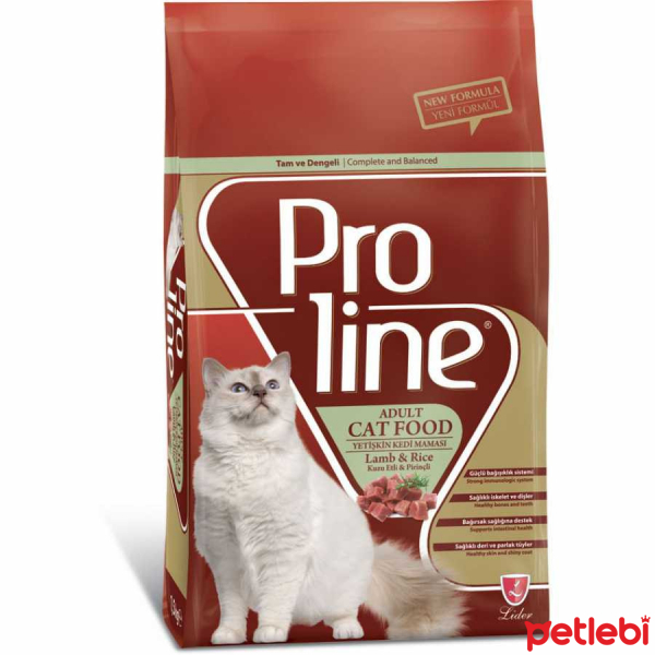 Pro Line Kuzu Etli ve Pirinçli Yetişkin Kedi Maması 1,5kg Satın Al